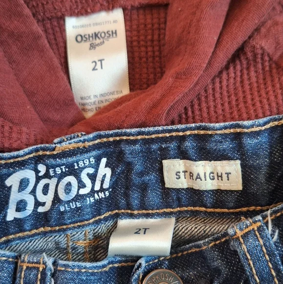 OshKosh B'gosh Jeans And Long Sleeve Shirt - Picture 3 of 3